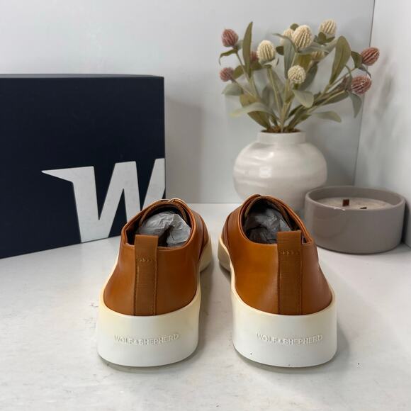 Wolf & Shepherd Shoes Cruise Lace-Up Fair Sneaker Honey Men 7.5/Women 9 NWD - Picture 4 of 10